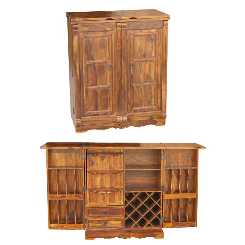 Lola 188cm Solid Wood Bar Cabinet