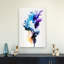 Dynamic Color Explosion Abstract Modern Wall Art Print by Mauro - Wrapped Canvas Print-135618685