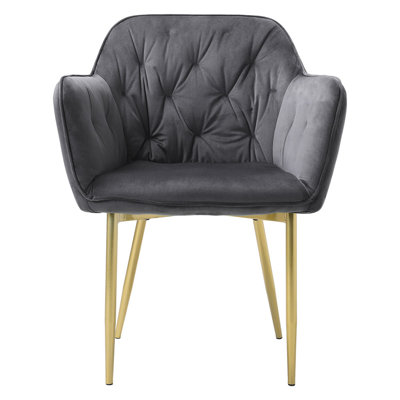 Actaeon 47cm H Tufted Velvet Upholstered Armchair