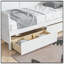 Lit de jour simple en bois de pin avec deux tiroirs de rangement spacieux pour une utilisation polyvalente et peu encombrante-89773452