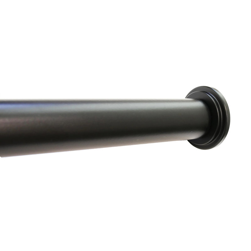 Tige de tension réglable en métal 1 po Bannruod, Noir, H 1 po x l 72 po x P 1 po