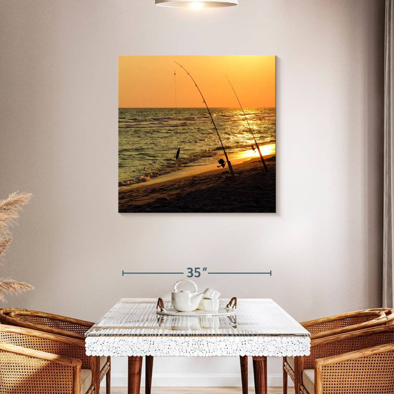 Senne American Sunset Fishing, H 36 po x l 36 po