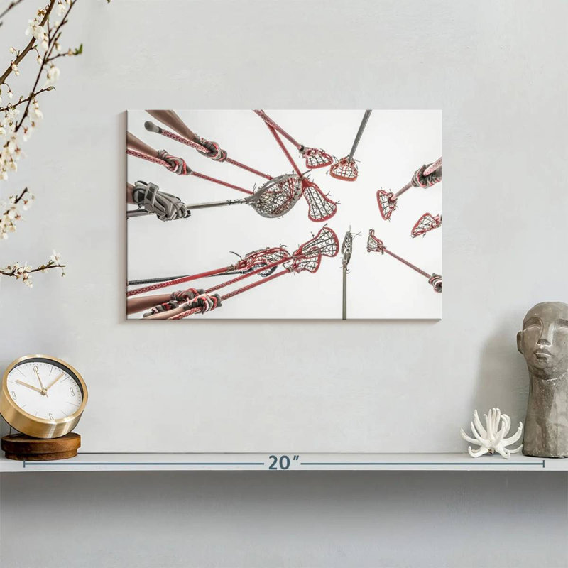 «Lacrosse Team Victory», reproduction sur toile, H 8 po x l 12 po x P 1 po
