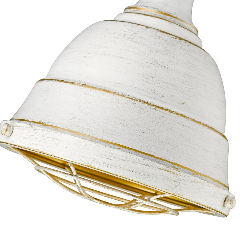 Skye 1 - Light Shaded Pendant, French White