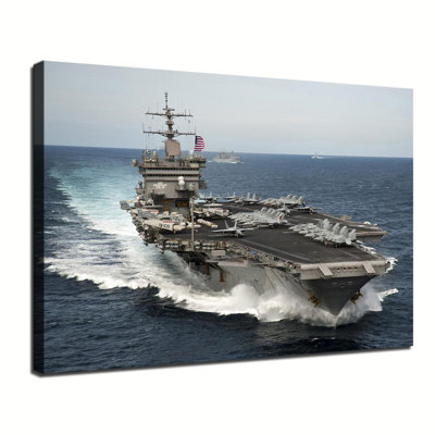 USS Enterprise Navy Atlantic Canvas Poster