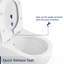 Toilettes suspendues allongées Liberty 1,28 GPF (siège inclus)-95384531