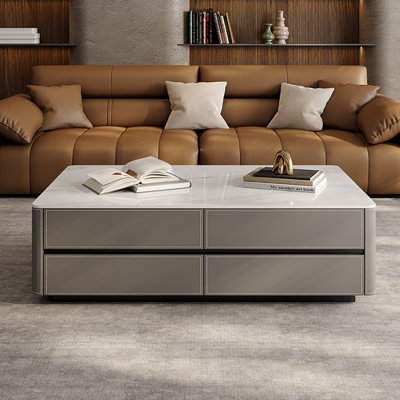Table basse en cuir de qualité supérieure