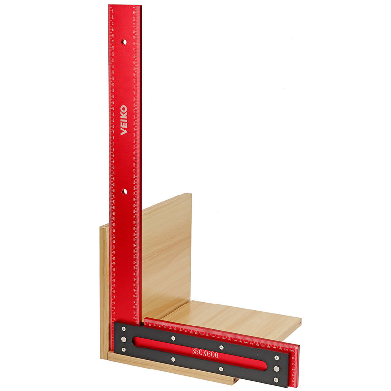 Aluminum Alloy Carpenter Square Framing Right Angle Ruler for Woodworking Setting Marking - Imperial