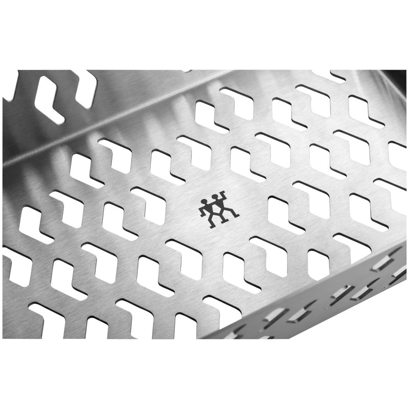BBQ+ Dishwasher Safe Stainless Steel Grill Basket, 2.56'' H x 10'' W x 5.75''