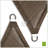 Colourtree Sun Shade Sail Rectangle Canopy Fabric Cloth Screen, Water Permeable & UV Block UPF50-54246439-100565663