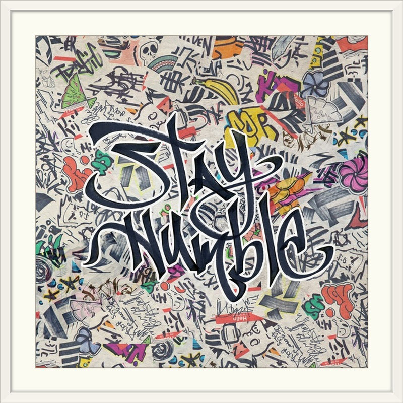 « stay modeste-inspiration urban inspiration », H 35 po x l 35 po x P 1,5 po, Toile