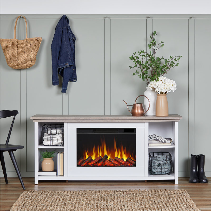 Tramore 62" TV Stand with Electric Fireplace by Real Flame