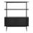 Angus Small Bookcase with 2 Sliding Doors in Black