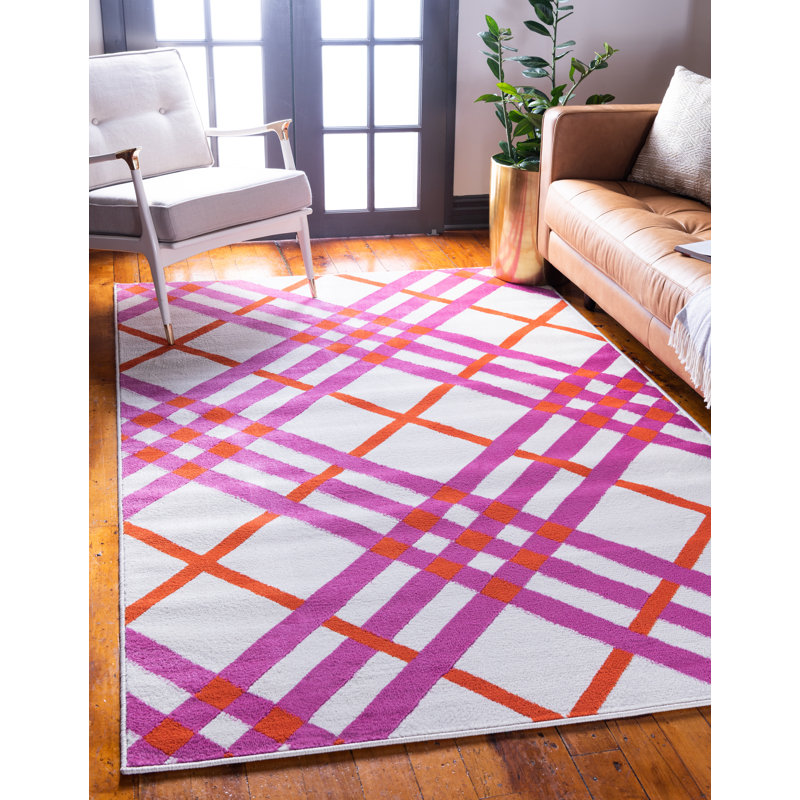 Plaid Indoor Rug, Rectangle 4'1" x 6'1"