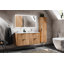 Steck 802cm Wall Mounted Single Bathroom Vanity Base Only in Oak