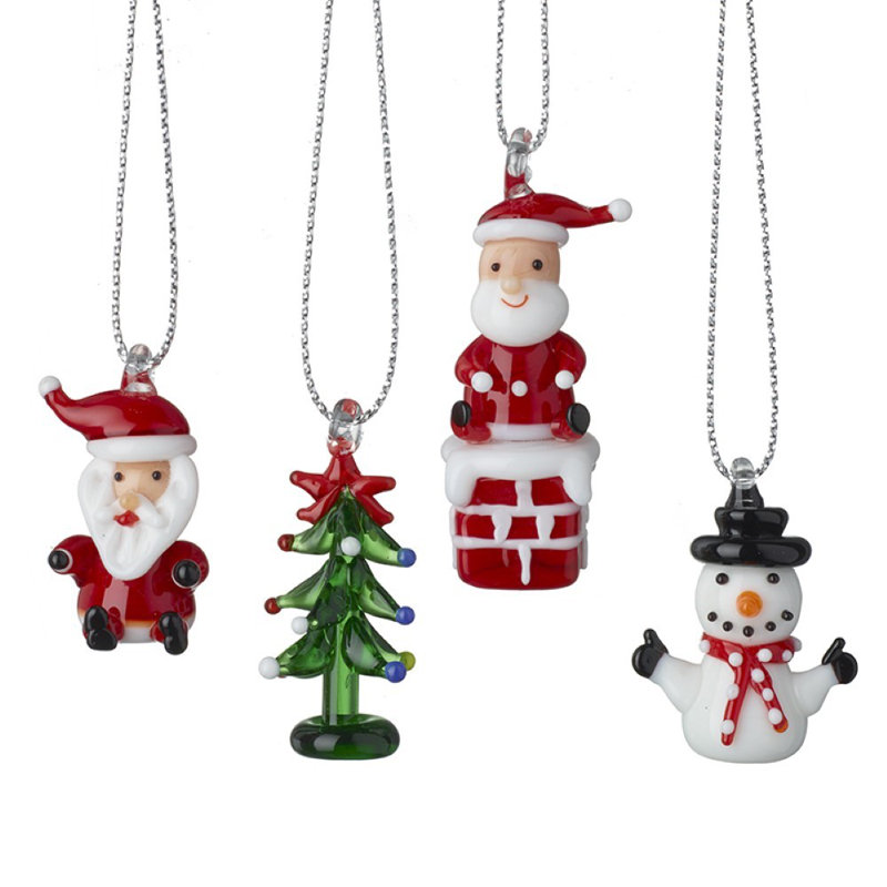 5cm Glass Hanging Figurine Ornament