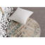 Tapis Oushak, tapis beige, petits tapis de 2,3 x 2,3 pieds, tapis turc, tapis rétro