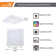 Square Color Selectable Integrated LED Flush Mount Downlight