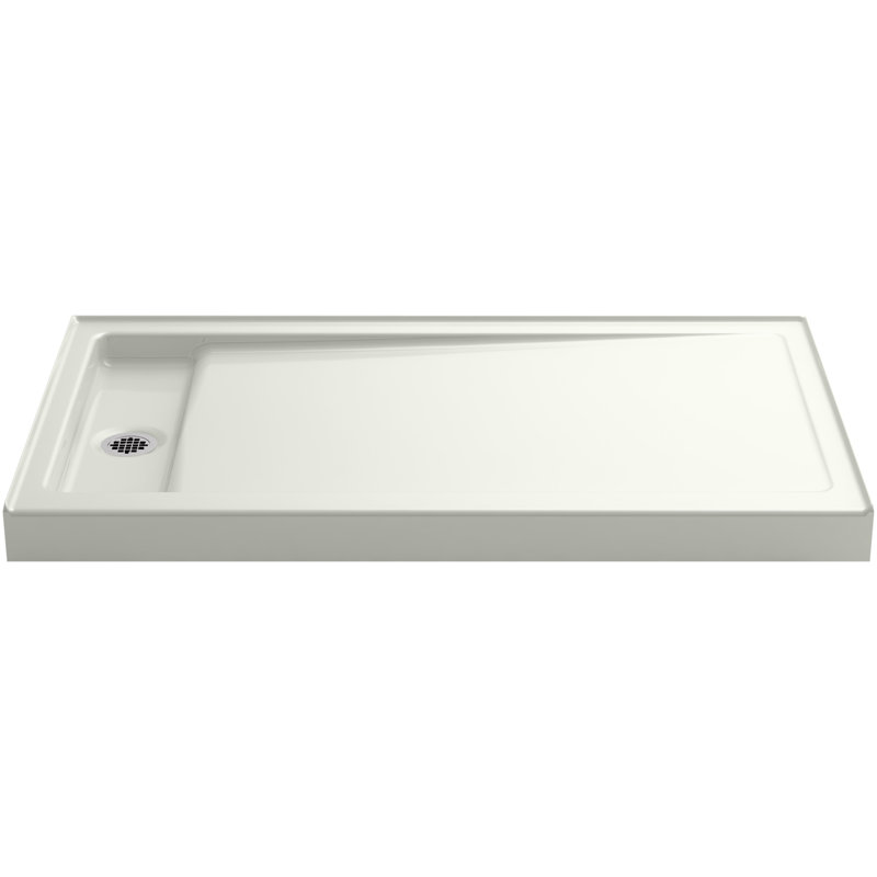 Bellwether 60" x 34" Single-Threshold Shower Base, Dune, Right Offset