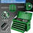 5 Drawer Rolling Tool Chest with Wheels, 2-in-1 Detachable Tool Box and Cabinet, Lockable Metal Storage Organizer, Mobile Toolbox for Garage Workshop Home, Green-1352081852