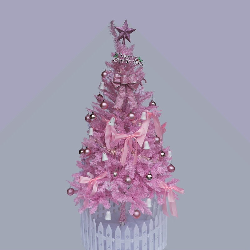 Arbre de Noël 5 pi rose, 5'