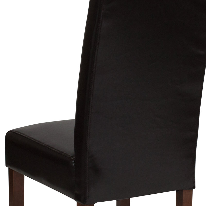 Chaise Parsons rembourrée Arruda, Brun, 2