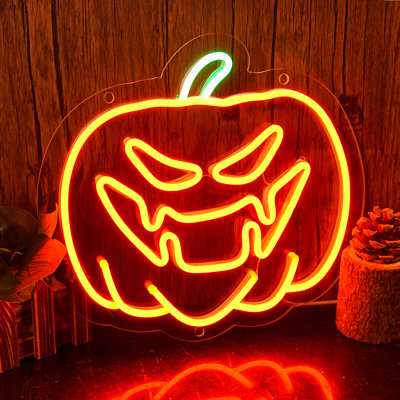 11" Pumpkin Led Neon Sign