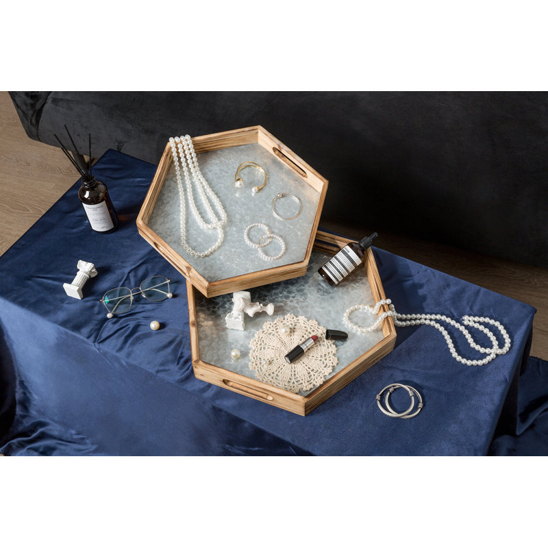 Cobbins Solid Wood Tray - Set of 2