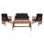 Natural Frame/Black Cushion