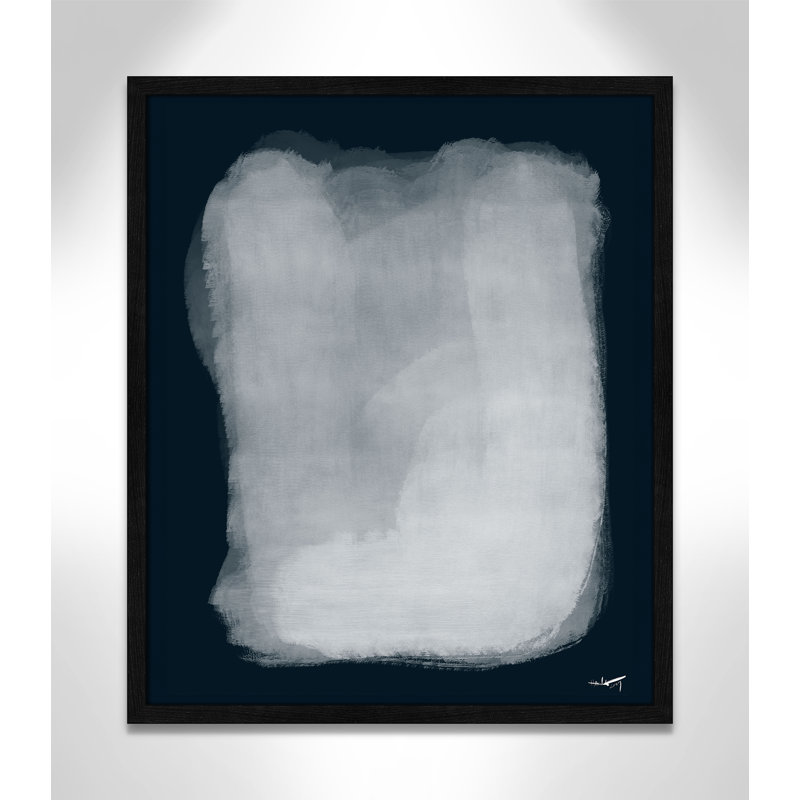Calme 001, reproduction par A.Atelier, H 25,5 po x l 21,5 po x P 0,75 po, Impression encadrée noire sans passe-partout