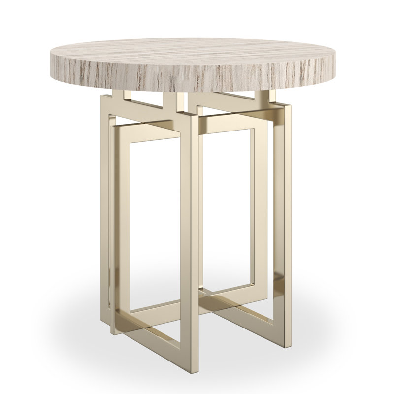 Wish You Were Here Stone End Table