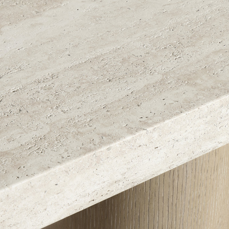 Table console Bernhardt Asana en imitation pierre