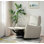 Fauteuil de massage inclinable électrique en cuir PU
