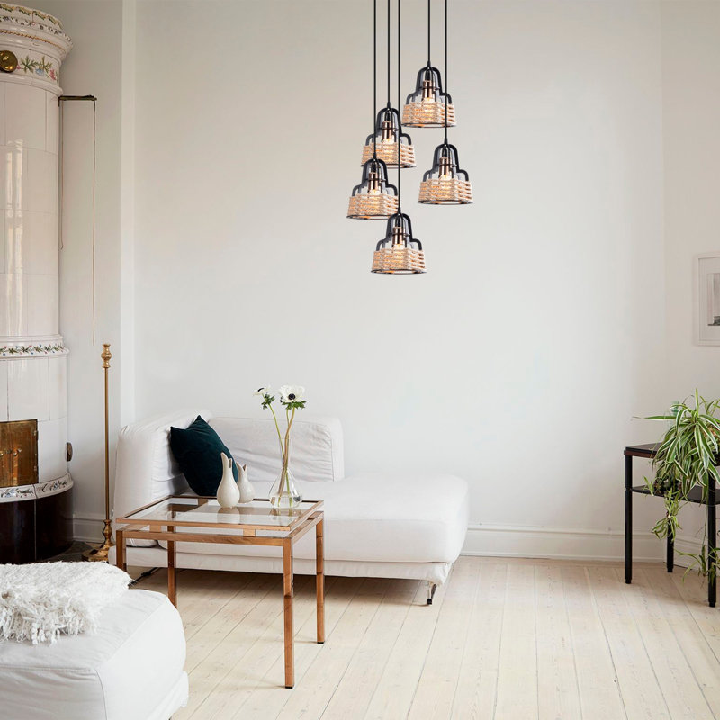 Luminaire suspendu géométrique à 5 lumières Hatherleigh