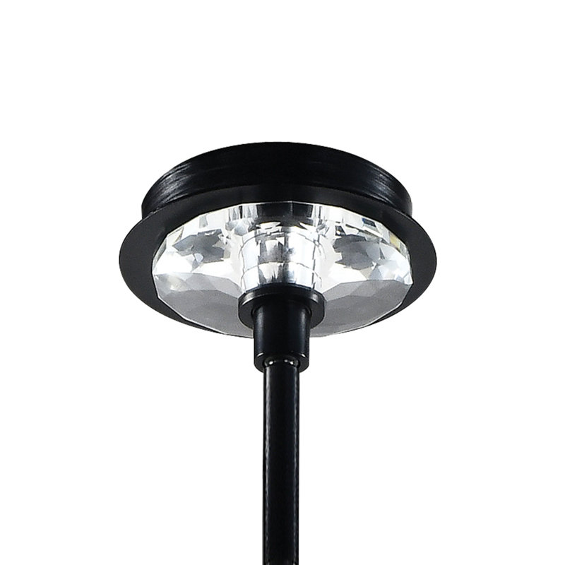 Lustre 6 lumières Mamadim, Noir brossé satiné, H 66,25 po x l 48 po x P 48 po