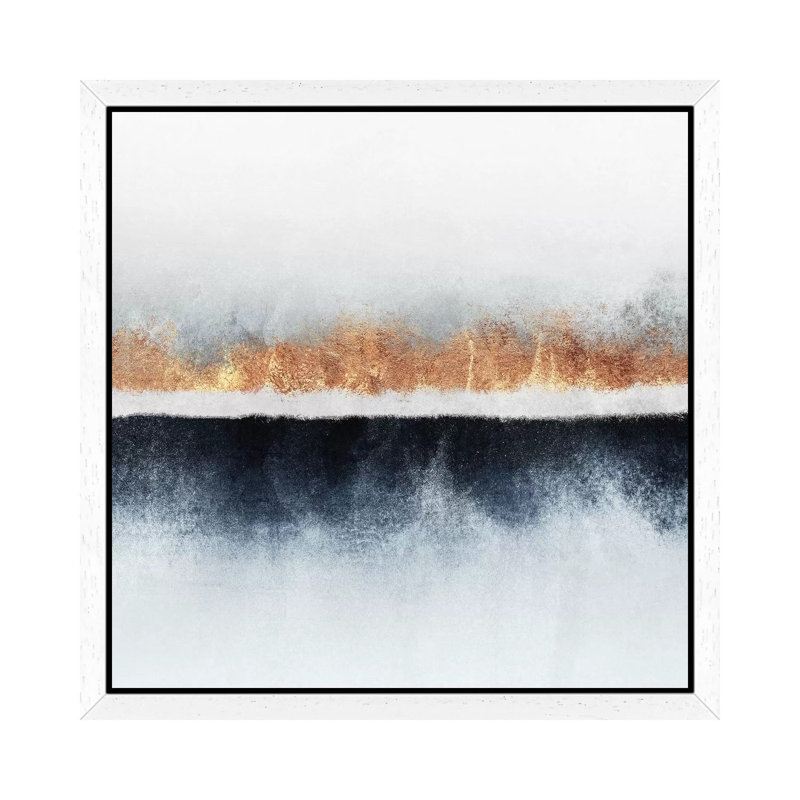 Horizon II - Floater Frame Print on Canvas, White Framed, 66.04 cm H x 66.04 cm W