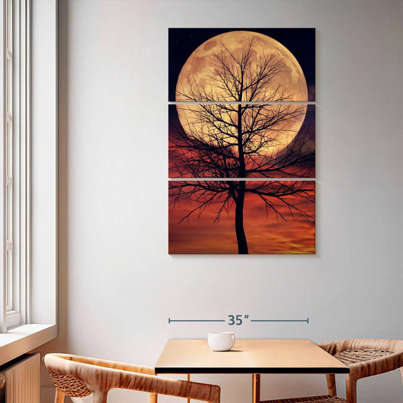 Oberle Mystic Moonlit Tree, 65" H x 42" W