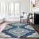 Premium Machine Washable Andreau AMF91 Blue Rug