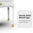 Solid Wood Construction Nightstand with Big Drawer，2 Power Outlets, 1 USB Port & 1 Type C Port-1393073957