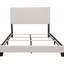 Grand lit avec pieds en bois massif et garniture cloutée charmante pour chambre à coucher - Fascinant et résilient-1126179914-1126179915
