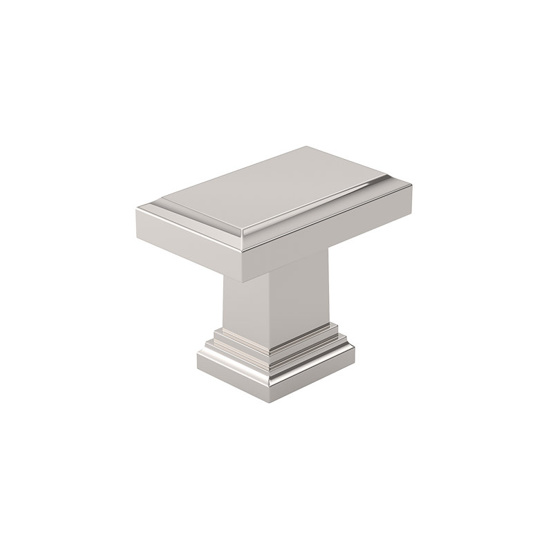 Expression Rectangle Knob, Polished Nickel