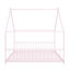 Lit double pleine grandeur en métal, rose-960723843-960723842