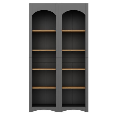 72"H Bathroom Storage Cabinet With Adjustable Shelves, Bookcase, White Bedroom Bookcase Cabinet,