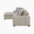 Odesser 115" W 2-Piece Chenille Sleeper Sectional-1083233647-1138026911