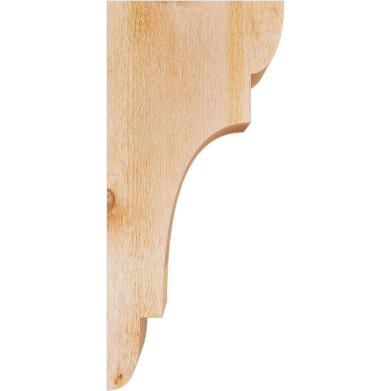 New Brighton Corbel, H 22 po x l 4 po x P 10 po, Cèdre rouge, Sciage brut