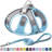 No Pull Dog Harness and Leash Set, Step in Adjustable Dog Harness with Padded Vest for All Weather, Dog Leash with Soft Padded Handle, Easy to Put on Small and Medium Dogs Pure Blue-orange M