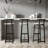Set of 3 Bar Stools with Backrest for Kitchen Island, Dining, Pub, and Various Rooms, Ideal for Multiple Settings-1627880015