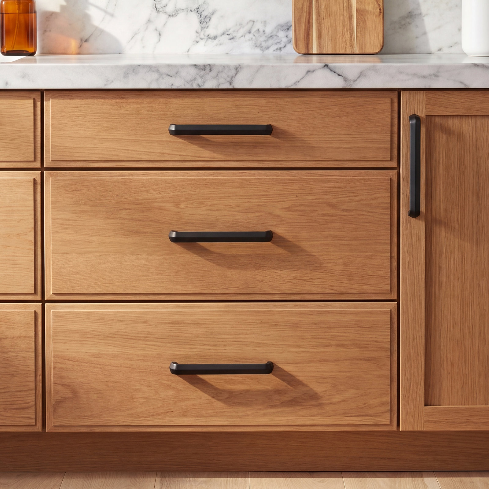 Eternity Bar Cabinet Pull, Matte Black, 8"