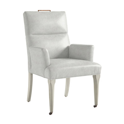 Thom Filicia Home Fabric Tight Back Arm Chair with Wheel