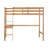Twin Loft Bed with Built-in Desk, Rubber Wood High Loft Bed with Safety Guardrail & Ladder-1847988334